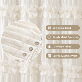 XOGUIBO machine-washable curtain remains soft after gentle cycles