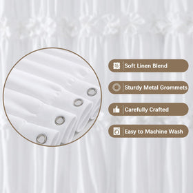 XOGUIBO machine-washable curtain simplifies care and keeps colors vibrant.