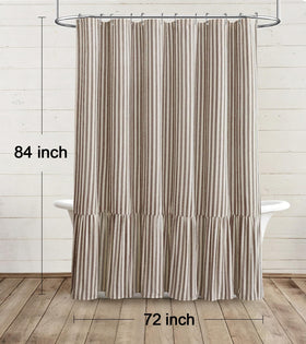 XOGUIBO neutral-cream stripe palette pairs with wood and greenery.