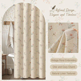 XOGUIBO fabric curtain styled for vintage kitchens and baths