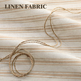 XOGUIBO rustic country curtain offers versatile neutral tone for farmhouse or cottage decor.