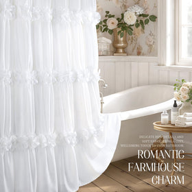 XOGUIBO semi-sheer fabric provides privacy while letting light filter through.