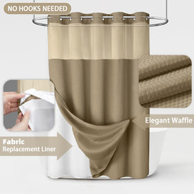 XOGUIBO sheer upper panel lets light in while keeping privacy.