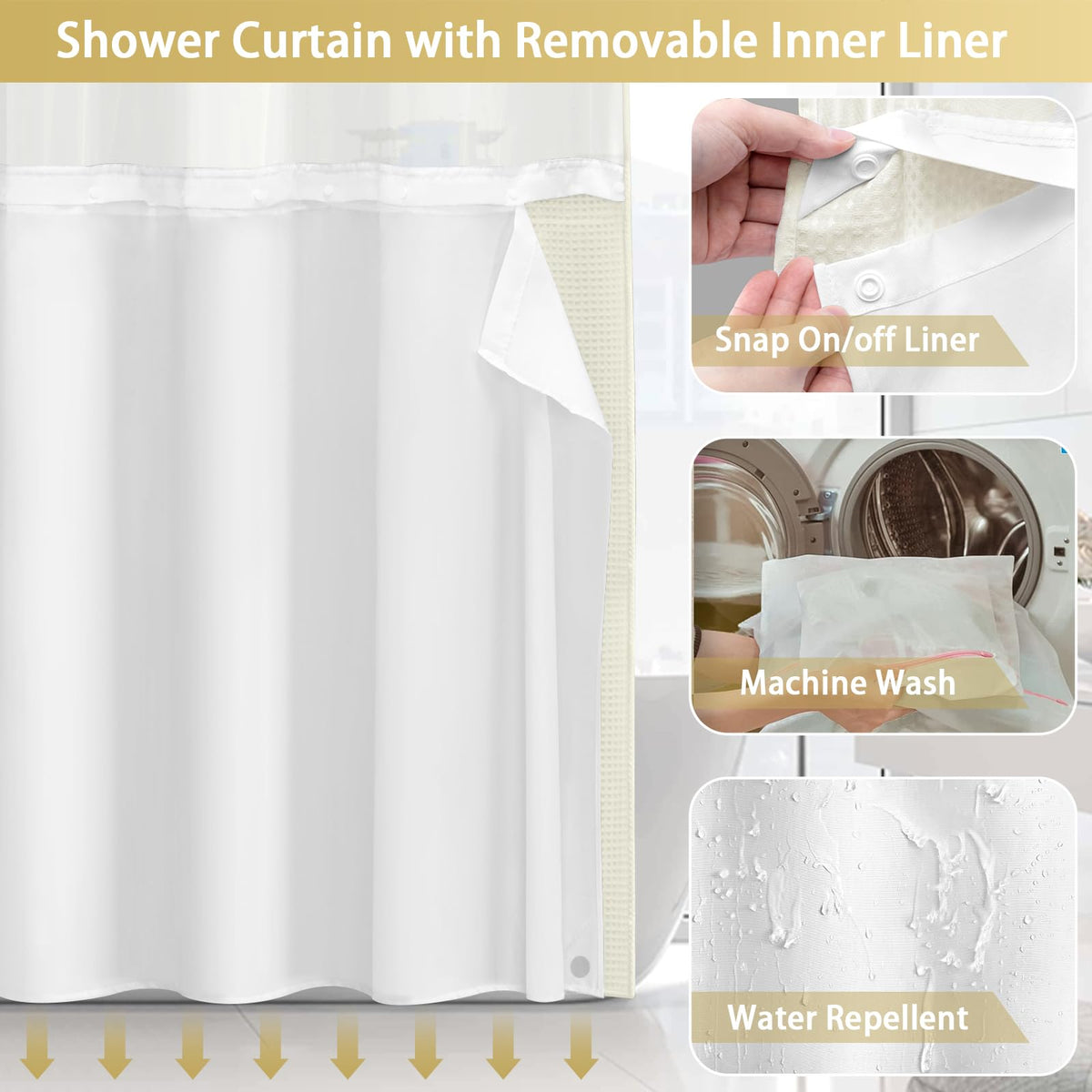 XOGUIBO sheer upper panel lets light in while preserving privacy