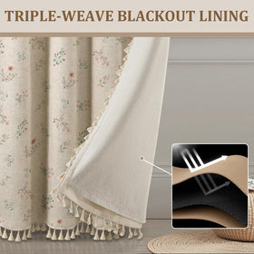 XOGUIBO two-panel set draped for generous, balanced light control