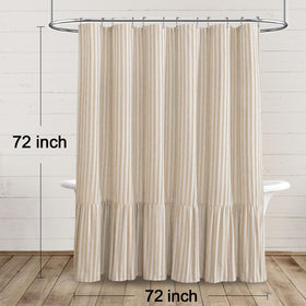 XOGUIBO versatile neutral curtain complements wood and greenery.