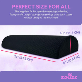 Xolloz Knee Pillow with lumbar-support helps maintain spine alignment during relaxation.