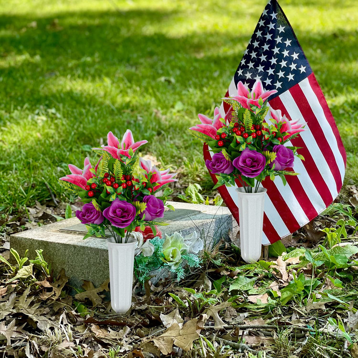 XONOR outdoor cemetery decor withstands weather while honoring loved ones.