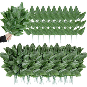 XONOR artificial silk leaf fern branch with a bendable 15.5 inch stem for DIY arrangements.