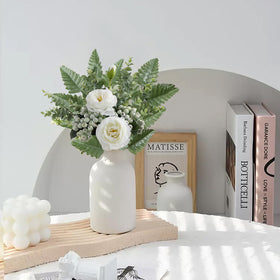 Dark green shade of XONOR artificial fern adds realistic color to decor.