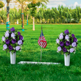 XONOR cemetery flowers ground spike provides stable grave placement.