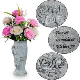 XONOR vase set includes two metal spikes for security.