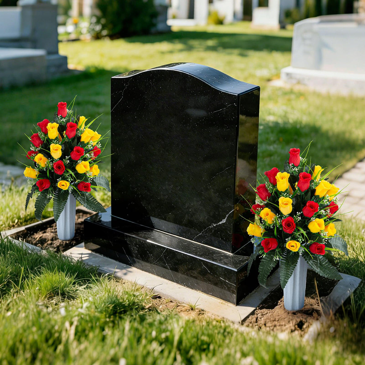 XONOR full bouquet with realistic greenery for memorial sites
