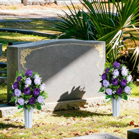 XONOR sun-proof silk flowers retain vibrant color over time for outdoors.