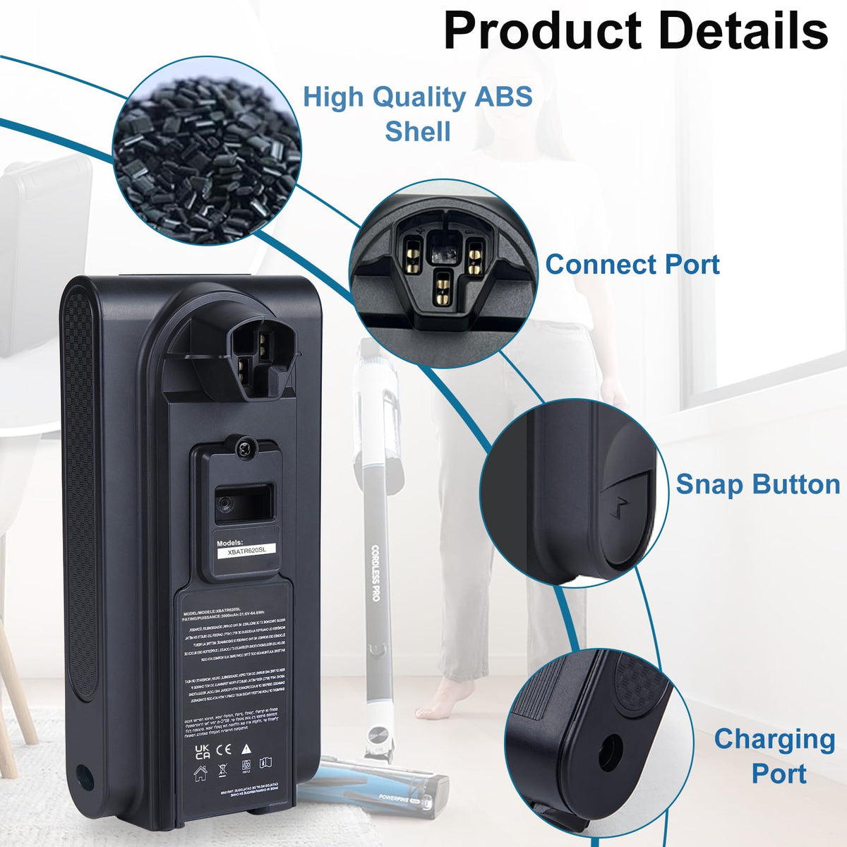 Xpopox XBATR620SL delivers 21.6V stability for UZ565H performance