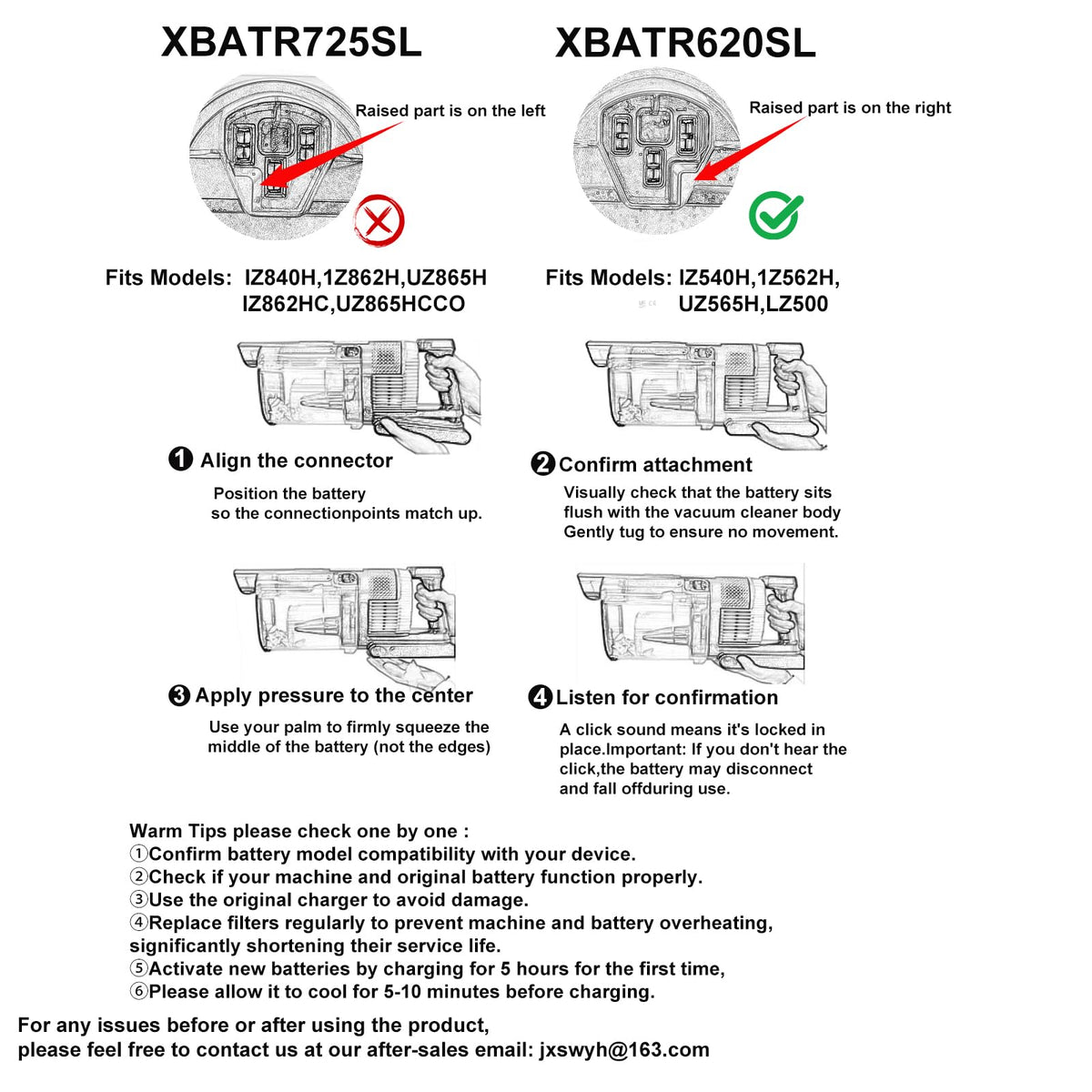 Xpopox XBATR620SL easy replacement for compatible Shark models