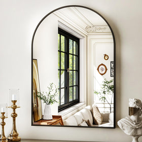 XRAMFY arched mirror wall-mounted for secure bathroom or bedroom installation