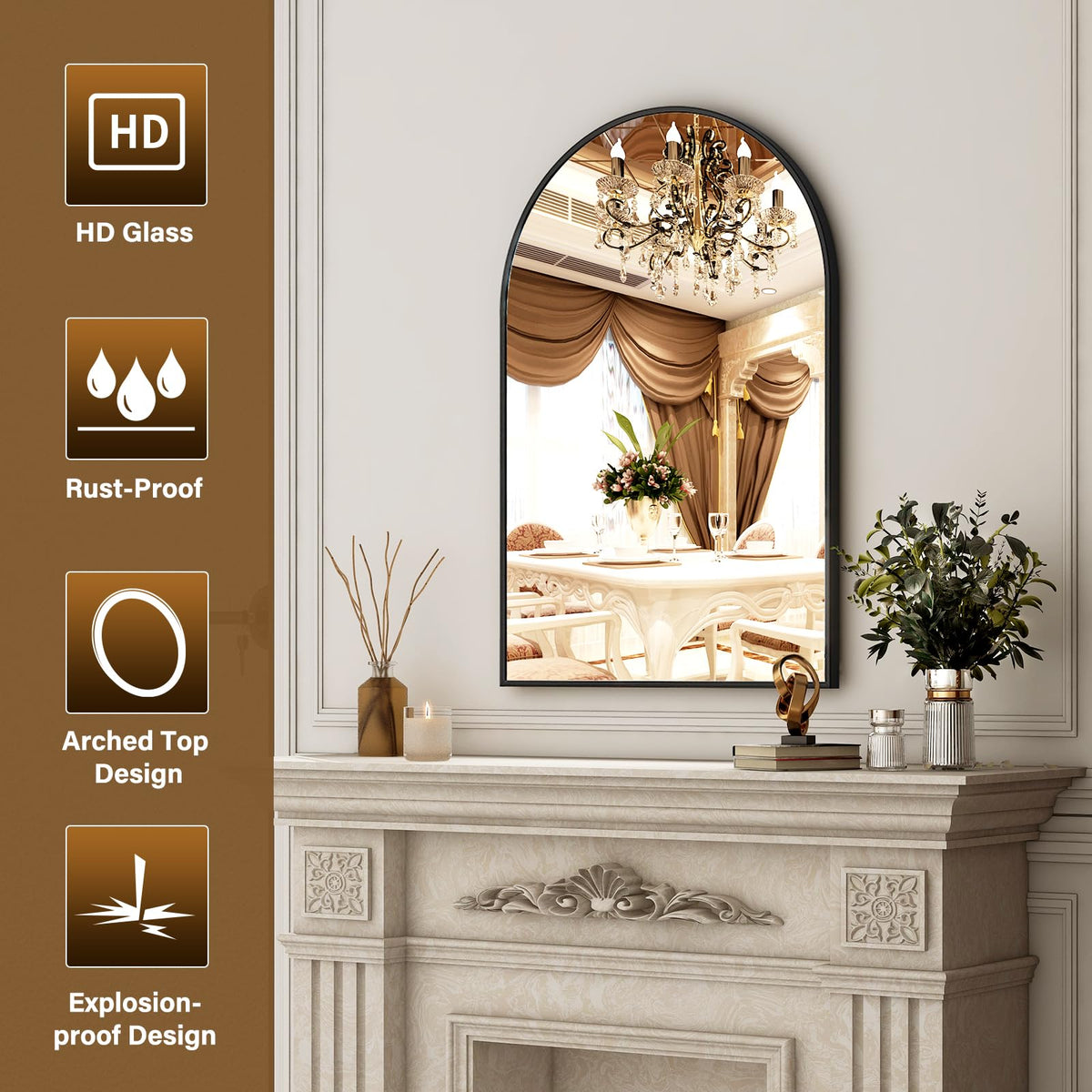 XRAMFY bedroom dresser setup highlighting versatile decor and reflection depth