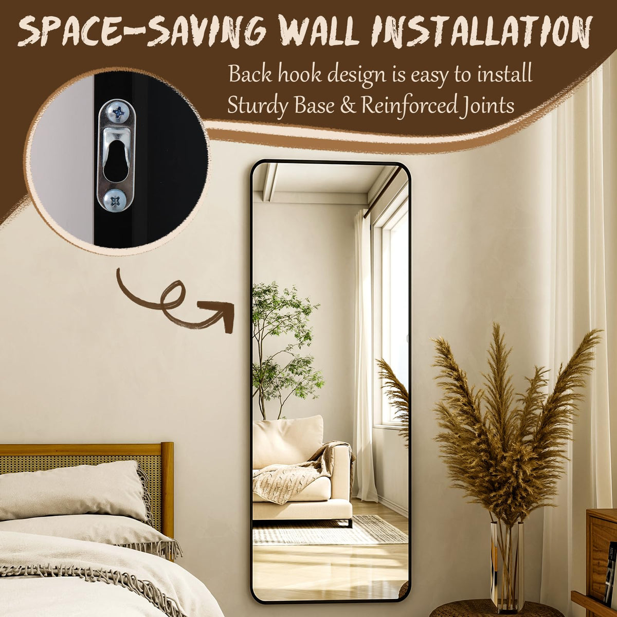 XRAMFY mirror on display in a bedroom or living room