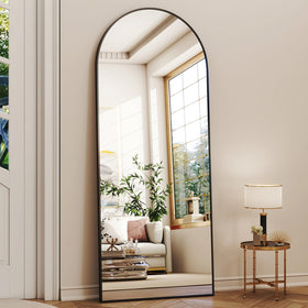 XRAMFY floor-standing full-length mirror placed for flexible room layout