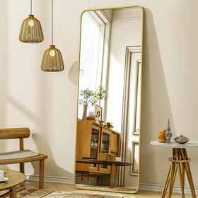XRAMFY full-length mirror with stand for easy full-body checks.