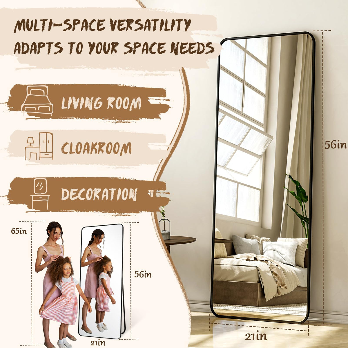XRAMFY high-definition glass provides a crystal-clear reflection