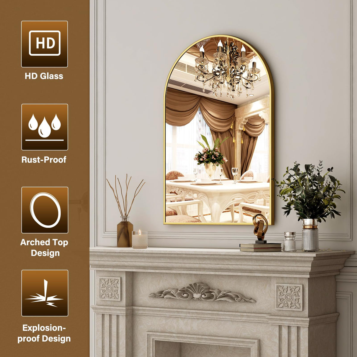 XRAMFY rust-resistant aluminum frame for durable bathroom decor