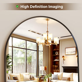 XRAMFY wall-mount-ready full-length mirror for space-saving placement