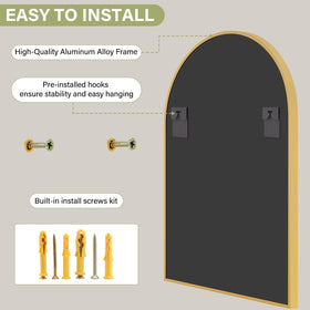 XRAMFY wall-mounted full-length mirror for bedrooms and entryways