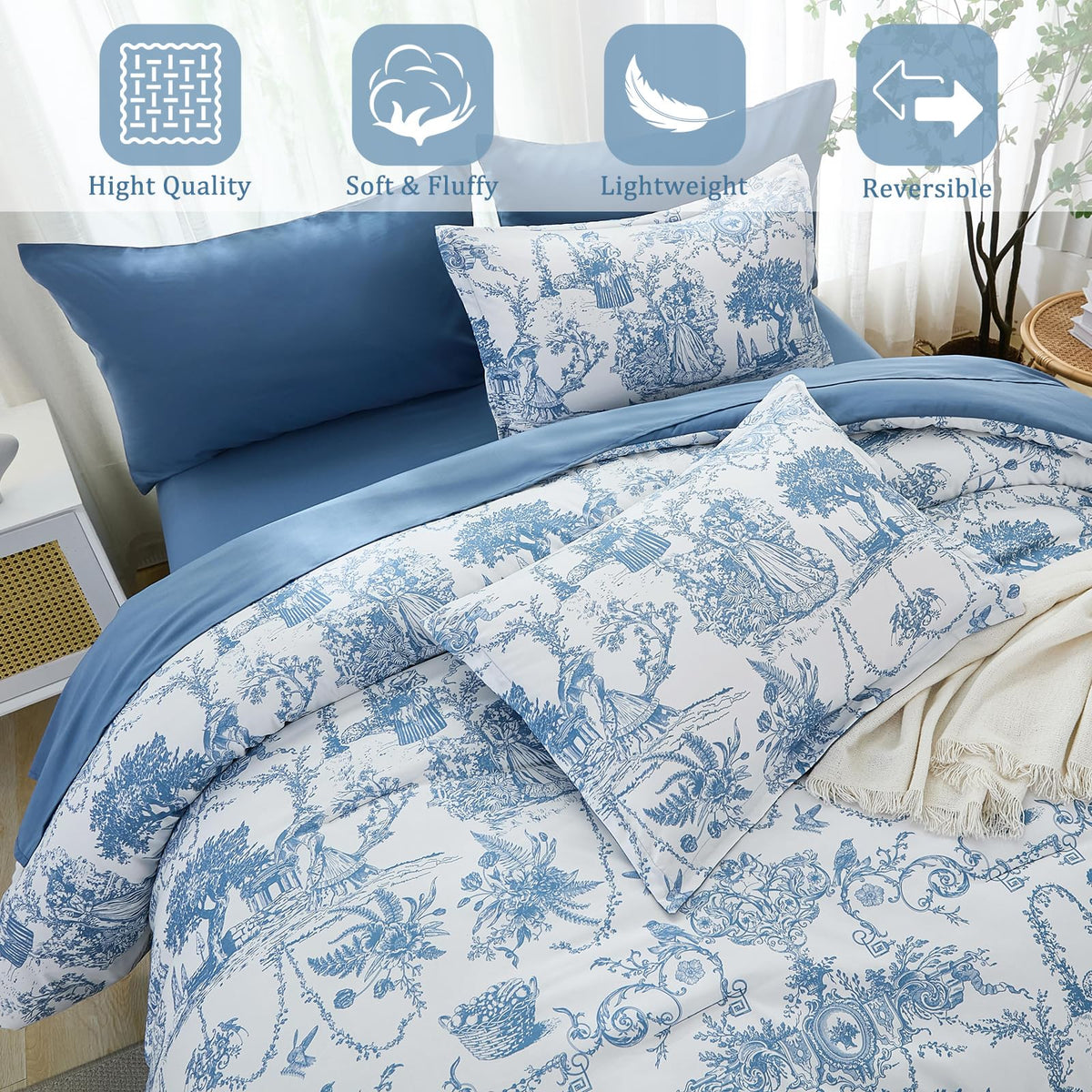 Xruibed microfiber bedding soft-fill for lightweight warmth and easy care.