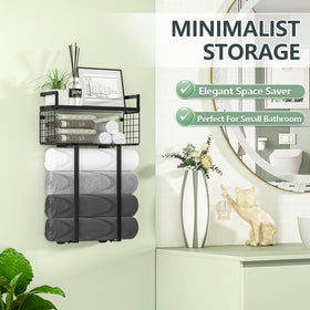 Xstydes space saving rack fits towels and essentials