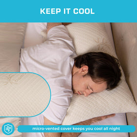 Xtreme Comforts pillow cover machine washable close-up for easy care
