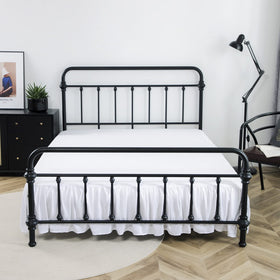 Xuan Dian full-size skirt enhances a modern bedroom with simple elegance