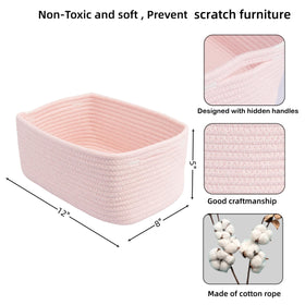 XUANGUO three-pack woven baskets shown flat-packed for eco shipping
