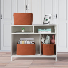 Xuanguo toy storage basket keeps play area tidy and accessible.