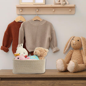 XUANGUO small woven storage basket in bathroom for essentials