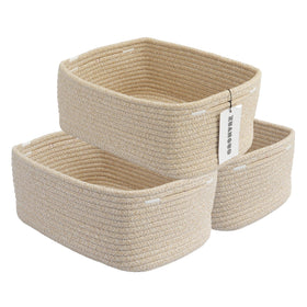 XUANGUO small woven storage basket front view for compact organization
