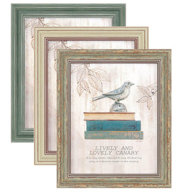 XUANLUO 3-pack 8x10 wood grain frame with HD cover for tabletop display.