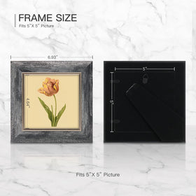 XUANLUO 5x5 frame back with easy-opening tabs for quick photo swaps.