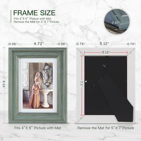 XUANLUO 5x7 frame with HD plastic cover showcases vivid memories.