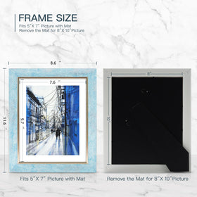 XUANLUO frame supports 5x7 with card insert option for 5x7 photos