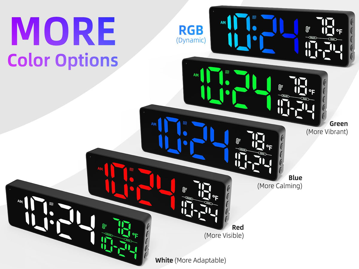 Xuanzit 12/24-hour format option for clear time reading