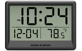 XUANZIT 8-inch digital wall clock display, easy reading from a distance.