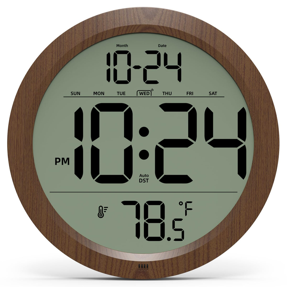XUANZIT digital wall clock with an 8-inch display for easy viewing.