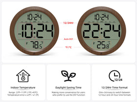 XUANZIT clock auto-DST adjusts time automatically twice a year.
