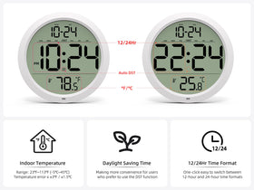 XUANZIT date display with auto-DST indicator for convenient scheduling.