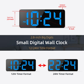XUANZIT clock with back pins for precise mounting and clean wall installation.