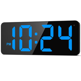 XUANZIT LED wall clock with large digits for quick time reading from across the room.