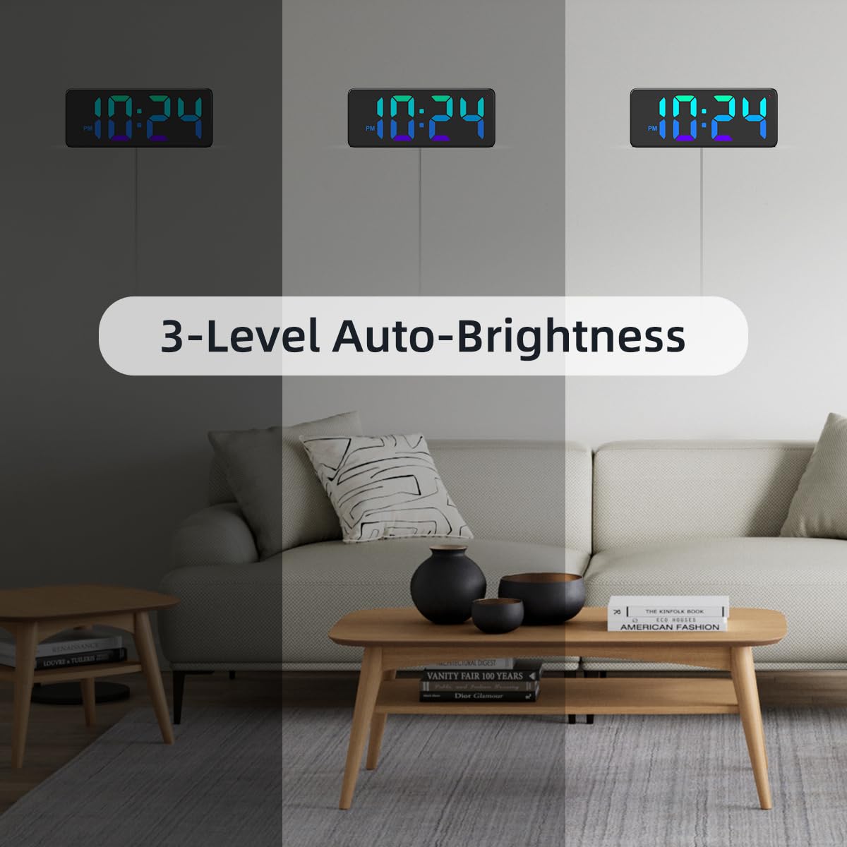 Xuanzit quiet wall clock ideal for bedroom and office use.