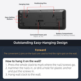 Xuanzit 10-foot USB power cable enables versatile placement.
